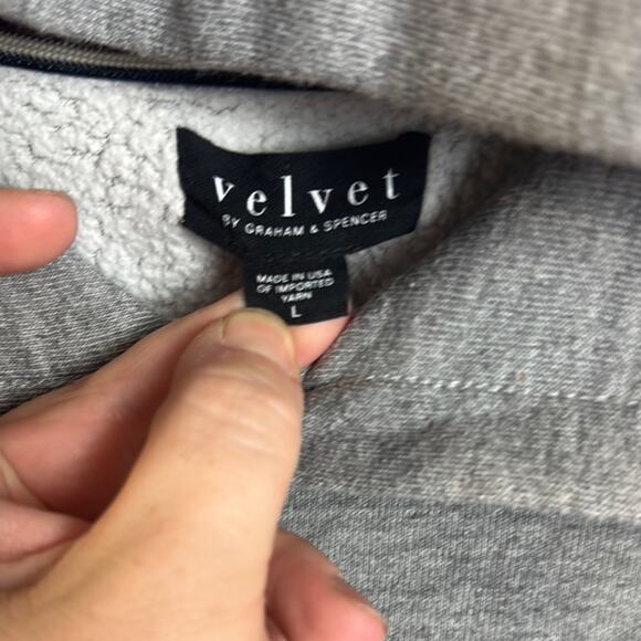 Velvet by Graham & Spencer Heather Gray Sweatshirt - Picture 2 of 6